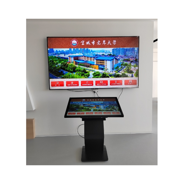 宣城市老年大學(xué)觸摸查詢機(jī)，雙屏顯示安裝調(diào)試完成